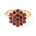 EVER TRUE Natürlicher Rhodolith Granat Ring Reine Bronze (Größe 17.00) ca. 2,30 ct