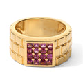 EVER TRUE Natürlicher Rhodolith Granat Ring Reine Bronze (Größe 18.00) ca. 1,31 ct