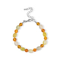 EVER TRUE Serpentin, Bernstein Armband ca. 19 cm 316L Edelstahl ca. 51.00 ct