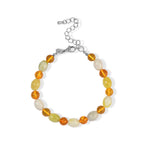 EVER TRUE Serpentin, Bernstein Armband ca. 19 cm 316L Edelstahl ca. 51.00 ct