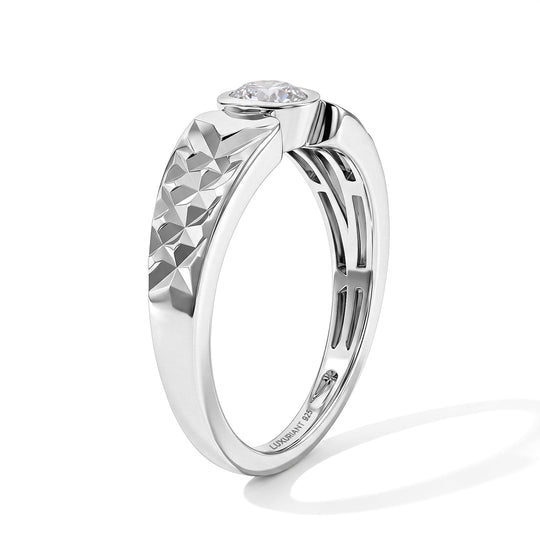 LUXURIANT DIAMOND - Lab Grown Diamant SI-GH Ring 925 Silber Rhodiniert (Größe 18.00) (10-15 Werktage Lieferzeit) ca. 0,33 ct