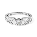 LUXURIANT DIAMOND - Lab Grown Diamant SI-GH Ring 925 Silber Rhodiniert (Größe 18.00) (10-15 Werktage Lieferzeit) ca. 0,33 ct