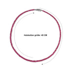 D'Joy AA Niassa Rubin Halskette ca. 45 cm 925 Silber Rhodiniert ca. 80,00 ct.