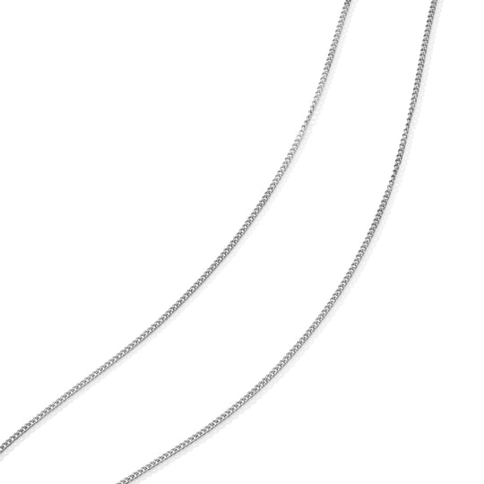 Kordelkette, 925 Silber 750 vergoldet, ca. 45 cm