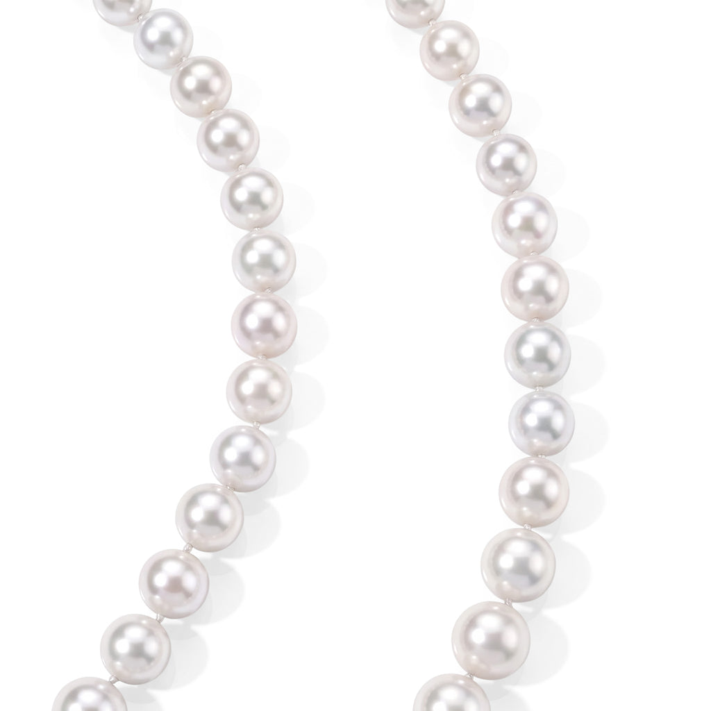 D'Joy AAA Weiße Edison Perle (11-13 mm) Halskette ca. Flexibles cm 925 Silber Rhodiniert 429.00 ct