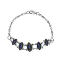 EVER TRUE AAA Labradorit Armband ca. 19 cm 316L Edelstahl ca. 10,36 ct.