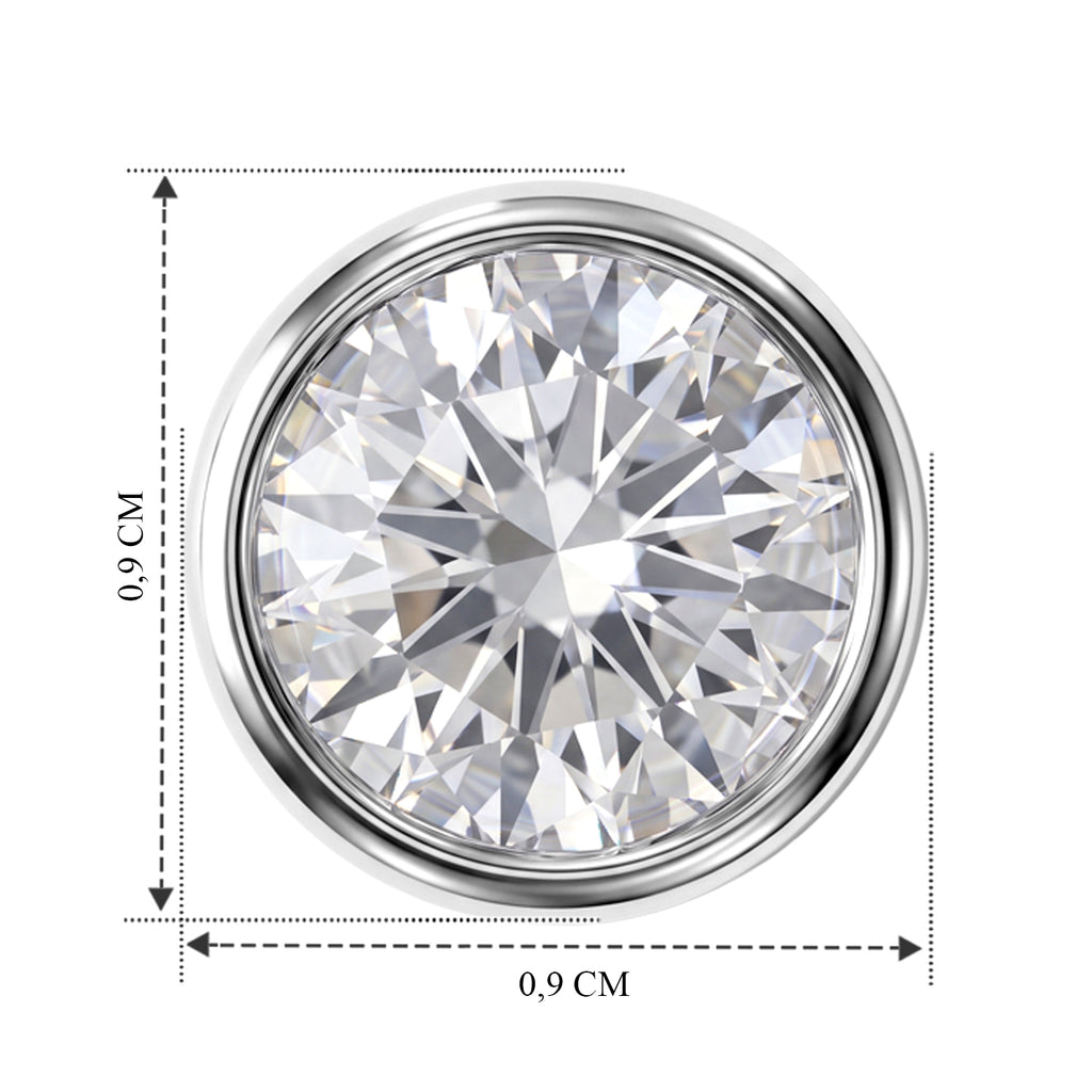 VS Moissanit GRA zertifiziert Ohrringe 925 Silber Rhodiniert ca. 2,40 ct.