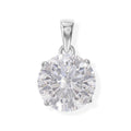 VS Moissanit Anhänger 925 Silber Rhodiniert ca. 6,00 ct.