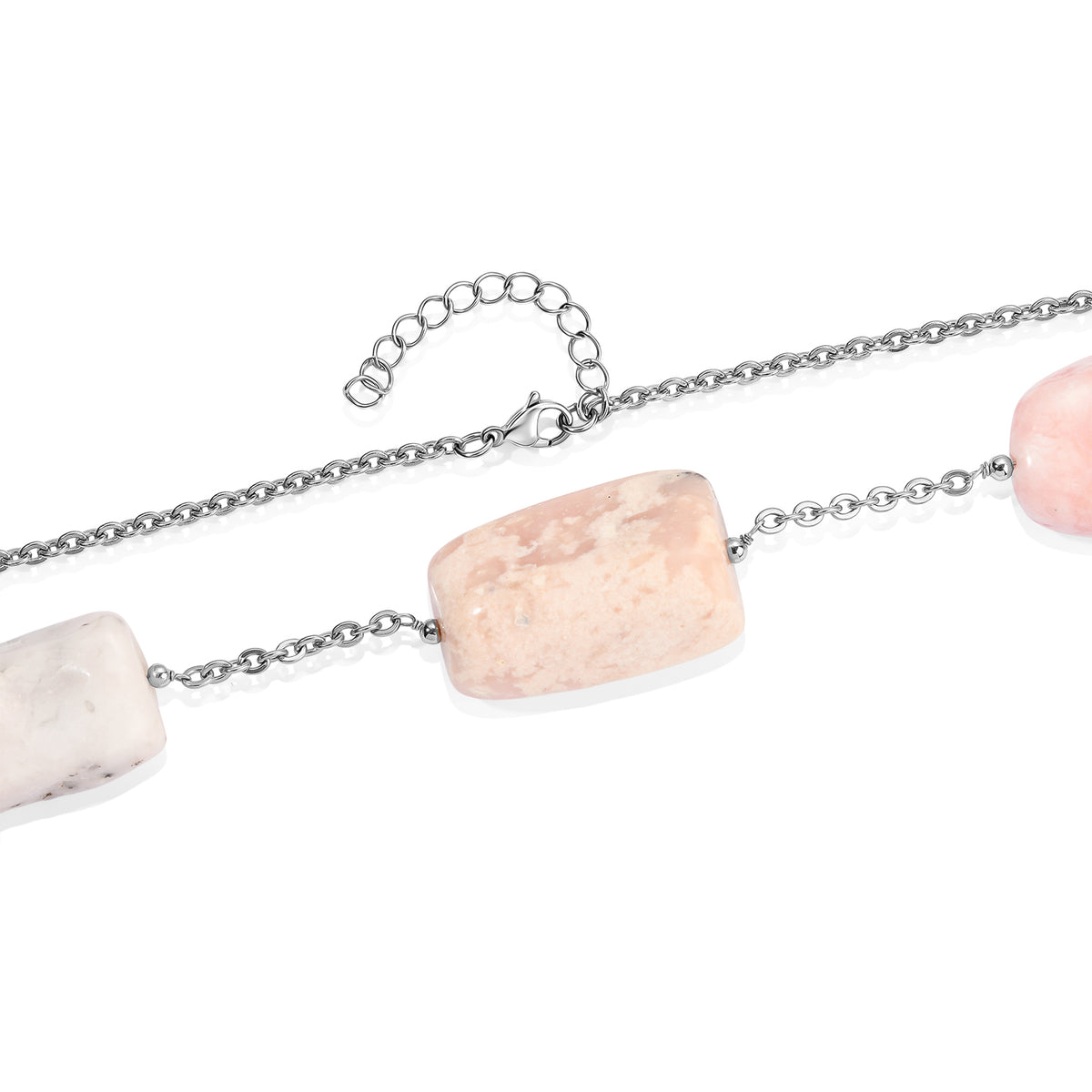EVER TRUE Rosa Opal Halskette ca. 60 cm 316L Edelstahl ca. 325.00 ct