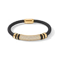 Weißer Zirkonia Armband ca. 21.5 cm, Gelbgold