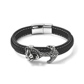 316L Edelstahl Schwarz oxidiert Armband ca. 21.5 cm ca. 35,00g