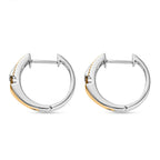 D'Joy zweifarbiger AA goldener Tansanit Ring und Creolen