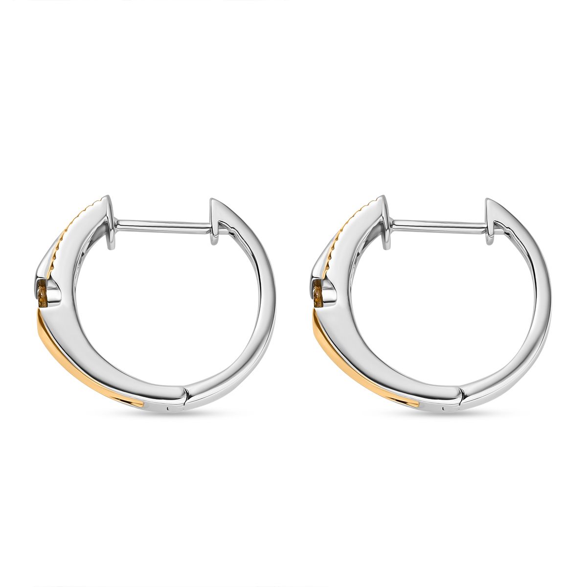 D'Joy zweifarbiger AA goldener Tansanit Ring und Creolen