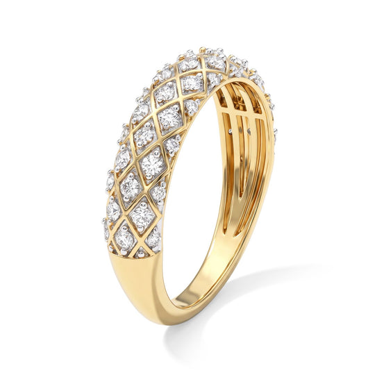 LUXURIANT DIAMOND - Lab Grown Diamant SI-GH Ring 925 Silber Rhodiniert (Größe 17.00) (10-15 Werktage Lieferzeit) ca. 0,51 ct