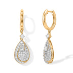 LUXURIANT DIAMOND - Lab Grown Diamant SI-GH Ohrringe 925 Silber 750 Gelbgold vermeil ca. 1.49 ct