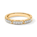 LUXURIANT DIAMOND - Lab Grown Diamant SI-GH Ring 925 Silber 750 Gelbgold vermeil (Größe 18.00) ca. 0,24 ct