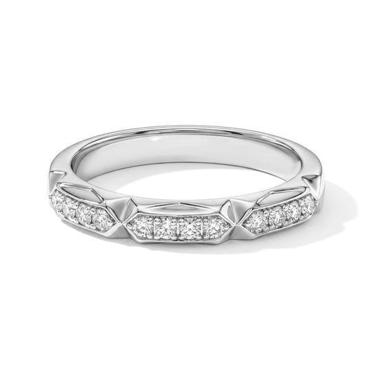 LUXURIANT DIAMOND - Lab Grown Diamant SI-GH Ring 925 Silber 750 Gelbgold vermeil (Größe 18.00) ca. 0,24 ct
