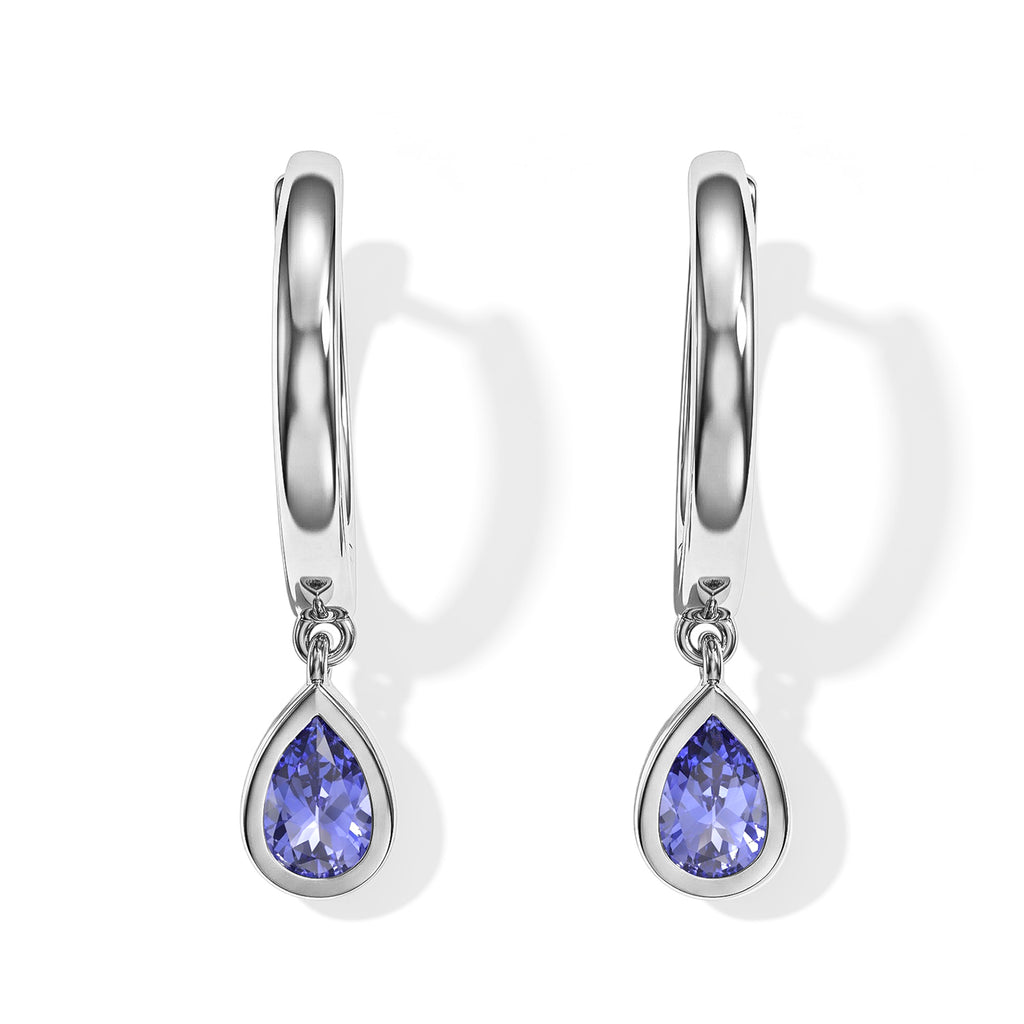 D'Joy Tansanit Ohrringe 925 Silber Rhodiniert (10-15 Werktage Lieferzeit) ca. 0,76 ct.