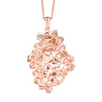 D'Joy äthiopischer Welo Opal Multi-Turmalin und Moissanit Ring und Anhänger mit 50cm Kette