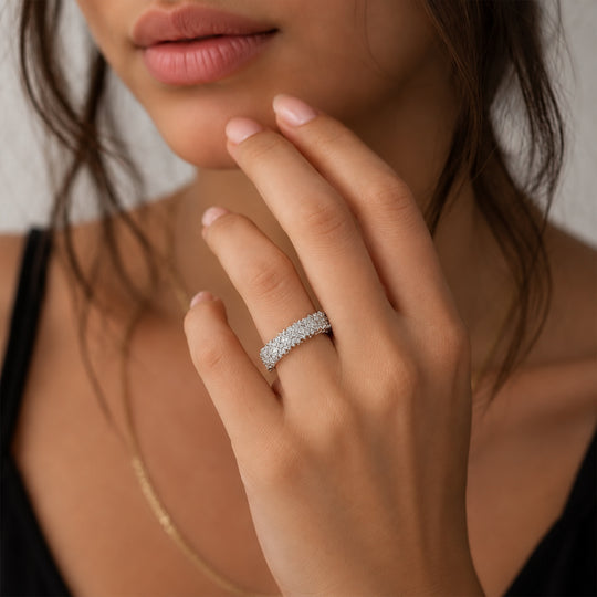 LUXURIANT DIAMOND - Lab Grown Diamant SI-GH Ring 925 Silber Rhodiniert (Größe 20.00)  (10-15 Werktage Lieferzeit) ca. 0,50 ct