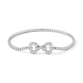 D'Joy Moissanit Armband ca. 16.5 cm 925 Silber Rhodiniert ca. 2,85 ct.