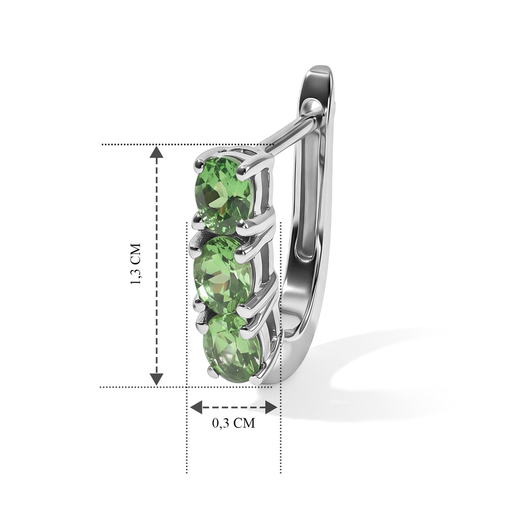 EVER TRUE AA Tsavorite Granat Ohrringe Reine Bronze (10-15 Werktage Lieferzeit) ca. 1,10 ct.