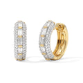 LUXURIANT DIAMOND - Lab Grown Diamant SGL zertifiziert SI-GH Ohrringe 925 Silber 750 Gelbgold vermeil ca. 0,96 ct.