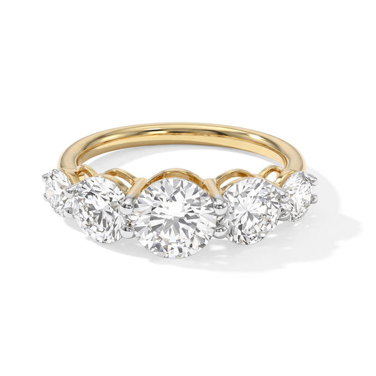LUXURIANT DIAMOND - Lab Grown Diamant SGL zertifiziert SI-GH Ring 925 SGL zertifiziert SIlber Rhodiniert (Größe 16.00) ca. 2,50 ct
