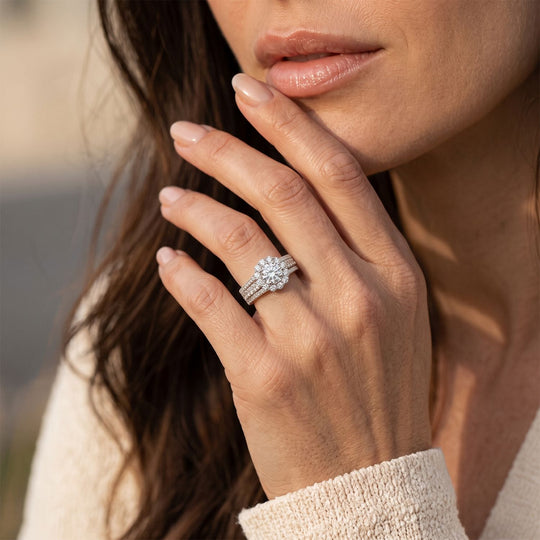 LUXURIANT DIAMOND - Lab Grown Diamant SI-GH Ring 925 Silber Rhodiniert (Größe 17.00) ca. 2,98 ct