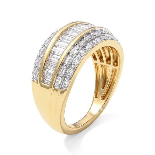 LUXURIANT DIAMOND - Lab Grown Diamant SI-GH Ring 925 Silber Rhodiniert (Größe 17.00) ca. 1,48 ct