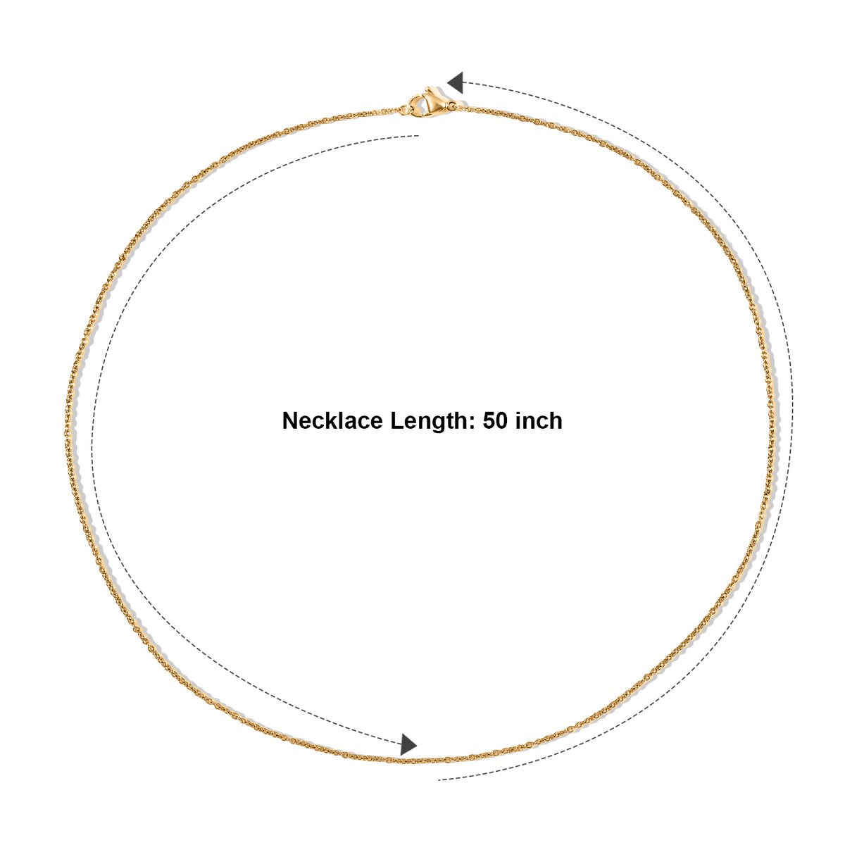 EVER TRUE 316L Edelstahl Halskette ca. 50 cm ca. 3,35g