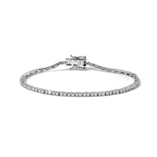 LUXURIANT DIAMOND - Lab Grown Diamant SI-GH Armband ca. 18 cm 925 Silber Rhodiniert ca. 3,00 ct.