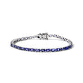 D'Joy Tansanit Armband (10-15 Werktage Lieferzeit) ca. 19 cm 925 Silber Rhodiniert ca. 7,78 ct.