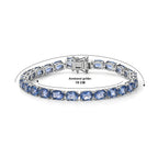D'Joy Farbwechsel Fluorit Armband (10-15 Werktage Lieferzeit) ca. 19 cm 925 Silber Rhodiniert ca. 26,93 ct.