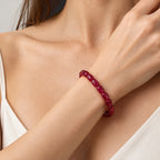 Lab Grown Rubin SGL zertifiziert Armband 18 cm (8-13 Werktage Lieferzeit) ca. 45.00 ct