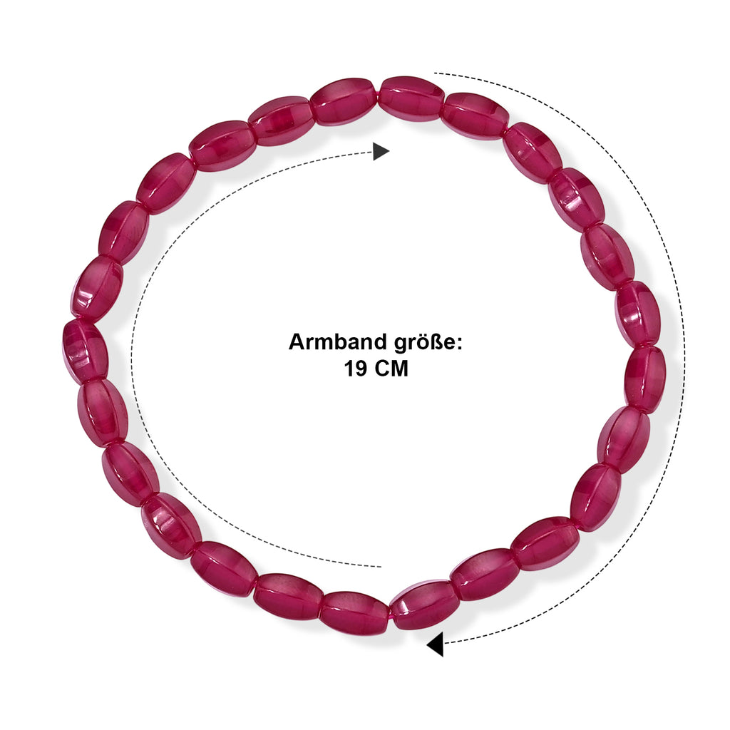 Lab Grown Rubin SGL zertifiziert Armband 18 cm (8-13 Werktage Lieferzeit) ca. 45.00 ct