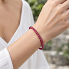 Lab Grown Rubin SGL zertifiziert Armband 18 cm (8-13 Werktage Lieferzeit) ca. 25,00 ct.
