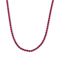 D'Joy Lab Grown Rubin SGL zertifiziert Halskette (8-13 Werktage Lieferzeit) ca. 50 cm 925 Silber Rhodiniert ca. 140.00 ct
