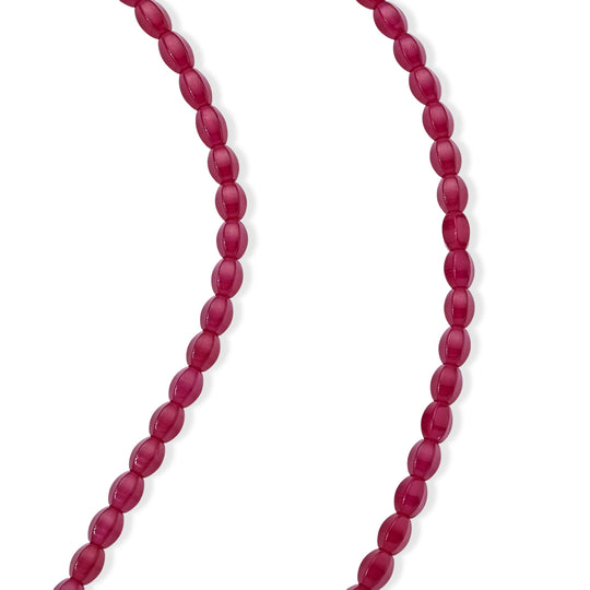 D'Joy Lab Grown Rubin Halskette (7-12 Werktage Lieferzeit) ca. 50 cm 925 Silber Rhodiniert ca. 140.00 ct