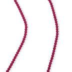 D'Joy Lab Grown Rubin SGL zertifiziert Halskette (8-13 Werktage Lieferzeit) ca. 50 cm 925 Silber Rhodiniert ca. 85,00 ct.