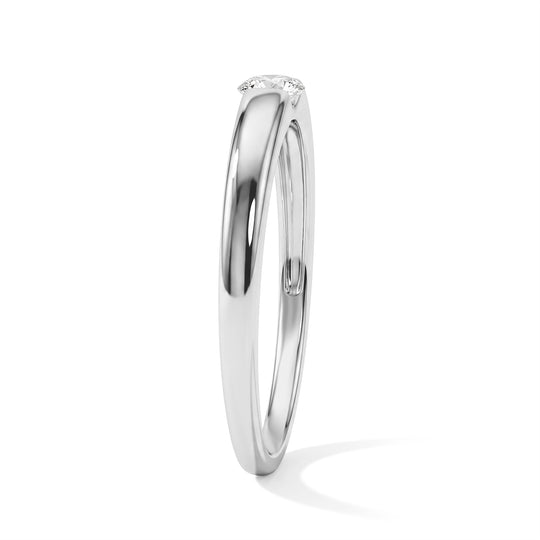 LUXURIANT DIAMOND - Lab Grown Diamant SI-GH Ring 925 Silber Rhodiniert (Größe 17.00) (10-15 Werktage Lieferzeit) ca. 0,24 ct