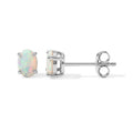 D'Joy AA Natürlicher, äthiopischer Welo Opal Ohrringe 925 Silber Rhodiniert ca. 0.54 ct