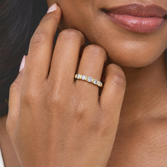 LUXURIANT DIAMOND - Lab Grown Diamant SI-GH Ring 925 Silber Rhodiniert (Größe 19.00) ca. 0,50 ct