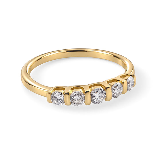 LUXURIANT DIAMOND - Lab Grown Diamant SI-GH Ring 925 Silber Rhodiniert (Größe 19.00) ca. 0,50 ct