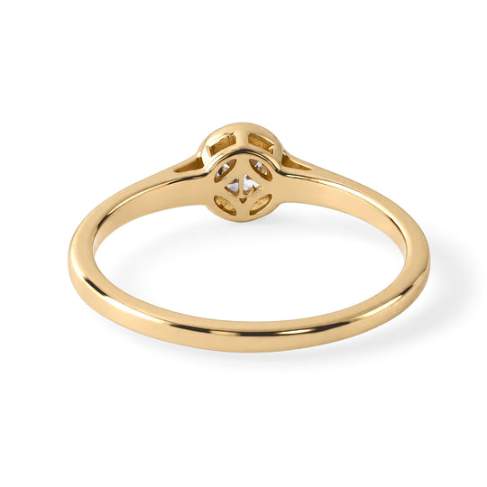 LUXURIANT DIAMOND - Lab Grown Diamant SI-GH Ring 925 Silber 750 Vergoldet (Größe 17.00) ca. 0,50 ct