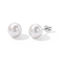 D'Joy AAA Zhuji (8.5-9.5 mm) Akoya-Perle Ohrringe 925 Silber Rhodiniert