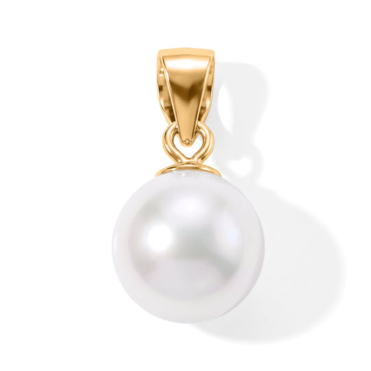 D'Joy AAA Zhuji (8.5-9.5 mm) Akoya-Perle Anhänger 925 Silber Rhodiniert