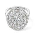 LUXURIANT DIAMOND - Lab Grown Diamant SI-GH Ring 925 Silber Rhodiniert (Größe 17.00) ca. 2,52 ct