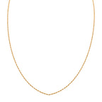 Kordelkette, ca. 45 cm, 750 Gelbgold