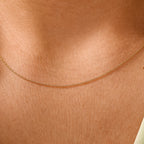 Kordelkette, ca. 45 cm, 750 Gelbgold